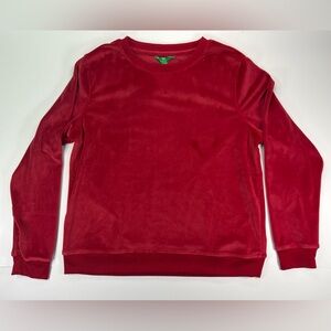Dip Sleepwear Velvet Sweater - red, XL